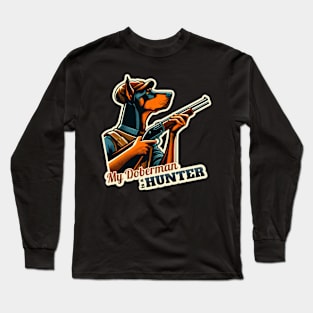 Hunter Doberman Long Sleeve T-Shirt